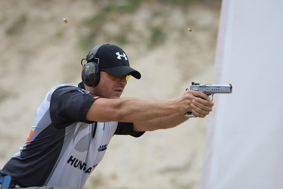 IPSC competitor in action
